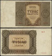 1.000 złotych 1945, seria A, numeracja 7325390, 