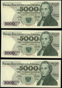 zestaw: 3 x 5.000 złotych 1.06.1982, serie DP, r