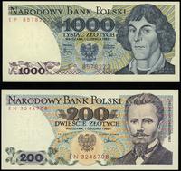 zestaw 2 banknotów, w zestawie: 1.000 złotych 1.