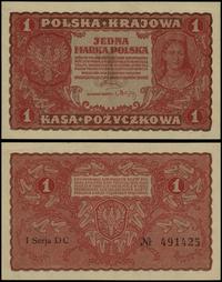 1 marka polska 23.08.1919, seria I-DC, numeracja