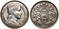 5 łatów 1929, Londyn, srebro próby 835, 24.97 g,