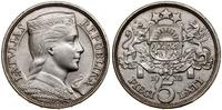 5 łatów 1932, Londyn, srebro próby 835, 25.02 g,