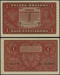 1 marka polska 23.08.1919, seria I-FW, numeracja