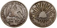 2 reale 1859, Guanajuato, srebro próby 0.900, 6.