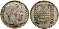 20 franków 1938, Paryż, srebro próby 680, bardzo