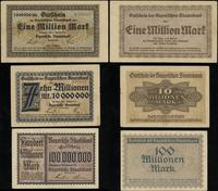 zestaw 3 banknotów, w zestawie: 1.000.000 marek 