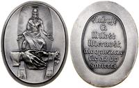 medal ślubny, Warszawa, Aw: Bóg siedzący na wpro