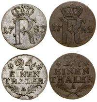 Niemcy, zestaw: 2 x 1/24 talara, 1782, 1783