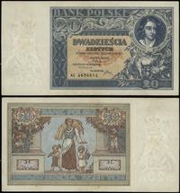 20 złotych 20.06.1931, seria AG, numeracja 46966
