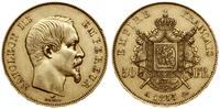 50 franków 1855 A, Paryż, złoto 16.11 g, uderzen