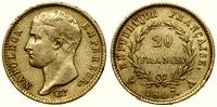 20 franków 1807 A, Paryż, złoto 6.40 g, Fr. 487a