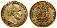 5 marek 1877 C, Frankfurt, złoto 1.94 g, moneta 