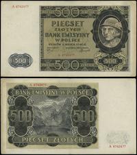 500 złotych 1.03.1940, seria A, numeracja 674247