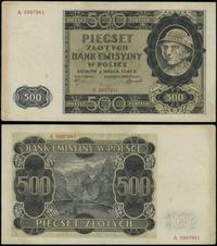500 złotych 1.03.1940, seria A, numeracja 599794
