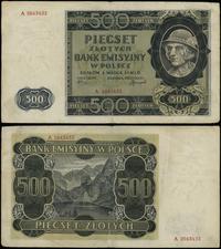 500 złotych 1.03.1940, seria A, numeracja 264343