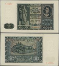 50 złotych 1.08.1941, seria A, numeracja 4666042