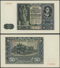50 złotych 1.08.1941, seria C, numeracja 9897394