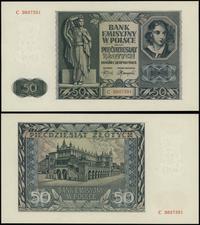 50 złotych 1.08.1941, seria C, numeracja 9897391