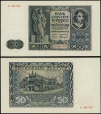 50 złotych 1.08.1941, seria C, numeracja 9897389