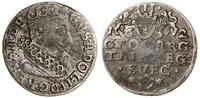 trojak 1632, Elbląg, moneta nieznacznie podgięta