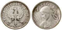 1 złoty 1924, Paryż, popiersie kobiety z kłosami