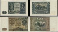 zestaw 2 banknotów 1.08.1941, w zestawie: 50 zło