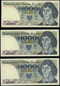 zestaw: 4 x 1.000 złotych 1.06.1982, serie HG, F