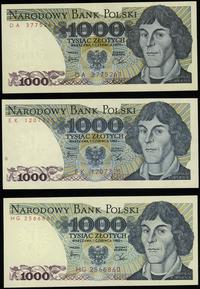 zestaw: 3 x 1.000 złotych, seria DA stan II (1.0