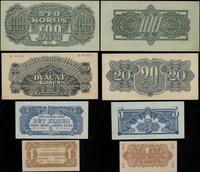 zestaw 4 banknotów  1944, w zestawie: 1 korona s