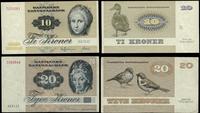 zestaw: 10 i 20 koron 1972, serie B-C, A-F, raze