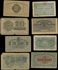 zestaw 4 banknotów 1922, w zestawie: 1 cent 10.0