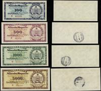 zestaw 4 kuponów 1958, w zestawie: 100 dinarów (