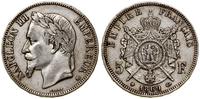 5 franków 1869 BB, Strasbourg, popiersie autorst