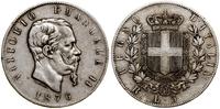 5 lirów 1876 R, Rzym, srebro próby 900, Pagani 5