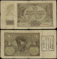 10 złotych 1.03.1940, seria J, numeracja 8282662
