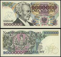 2.000.000 złotych 14.08.1992, na str. odwrotnej 