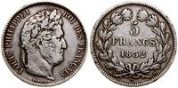 5 franków 1832 D, Lyon, popiersie autorstwa Doma