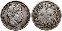 5 franków 1831 T, Nantes, srebro, 24.77 g, Gadou