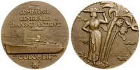 medal - Parowiec Kolumbia, sygnowany MARCEL RENA