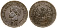 20 centymów 1863, Birmingham, brąz, patyna, KM 4