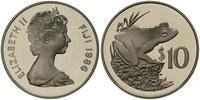 10 Dolarów 1986, Londyn, Żaba Ziemna, srebro 28.