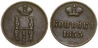 kopiejka 1853 EM, Jekaterinburg, korozja na mone
