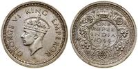 1 rupia 1944 B, Bombaj, srebro próby 500, 11.68 