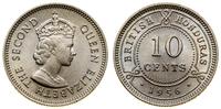 10 centów 1956, Londyn, miedzionikiel, KM 32