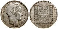 20 franków 1933, Paryż, srebro próby "680" 19.97