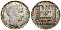 10 franków 1929, Paryż, srebro próby "680" 9.98 