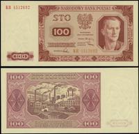 100 złotych 1.07.1948, seria KR, numeracja 45126