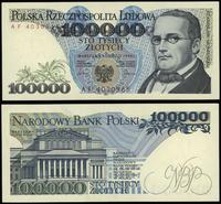 100.000 złotych 1.02.1990, seria AF, numeracja 4
