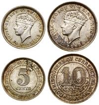 Malezja, zestaw 2 monet, 1941