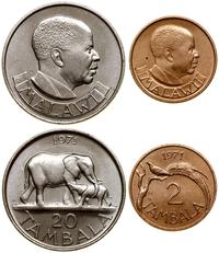 zestaw 2 monet 1971, w skład zestawu wchodzi 20 
